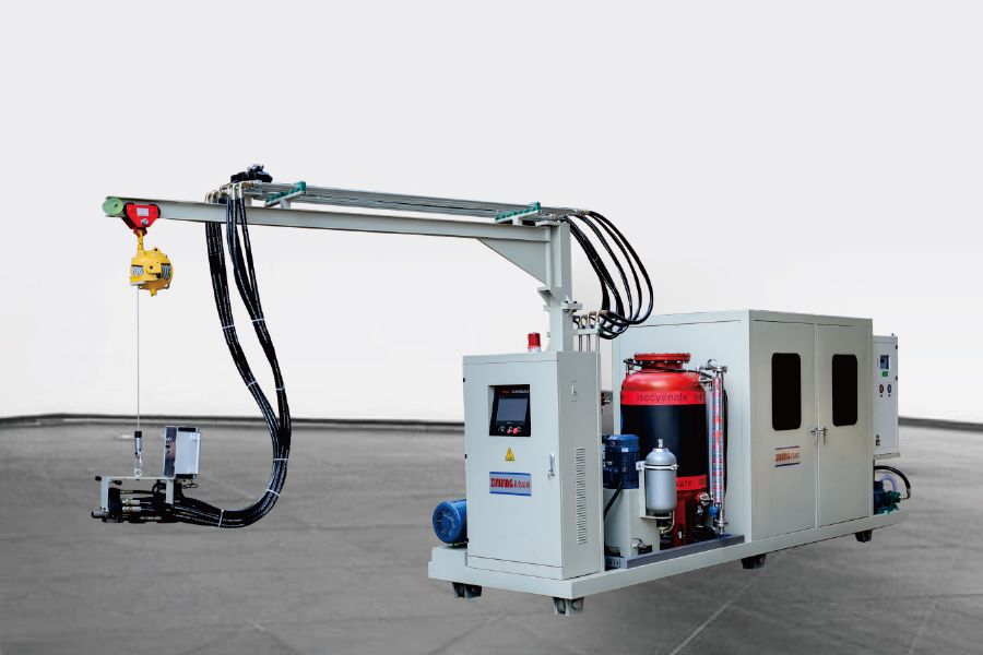 Cyklopentan polyuretan högtryck skummande injektionsmaskin med spår